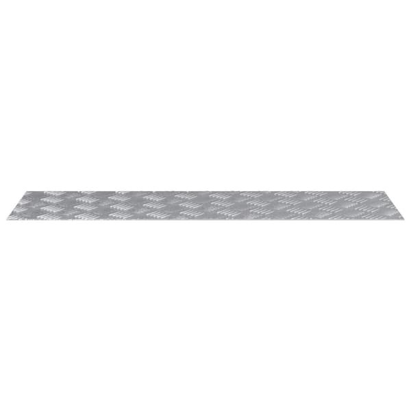 Trappsteg Rektangulär 2 pcs Silver 100 x 30 cm Aluminium