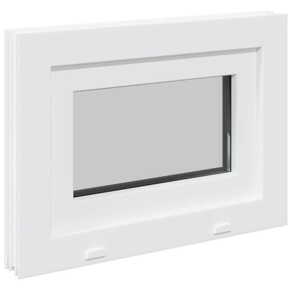 Tilt källarfönster RISOR 55 x 45 cm PVC och klart glas