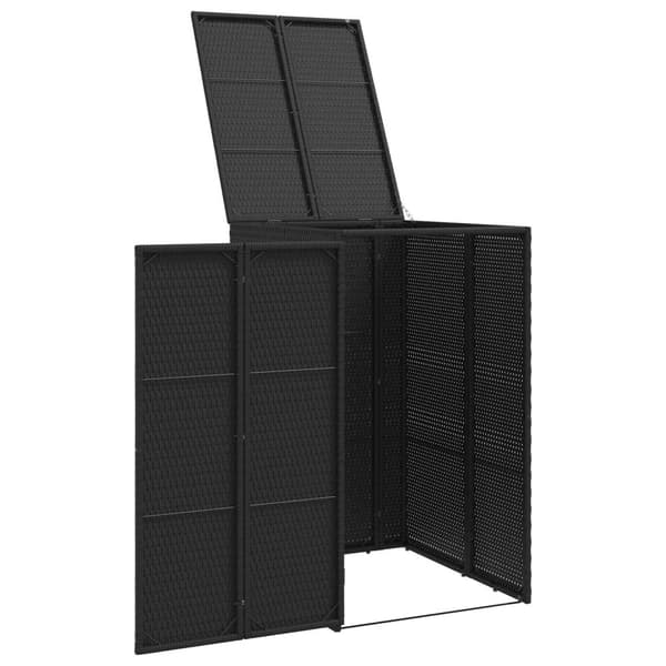 Avfallshink Box Svart 65 x 80 x 115 cm polyeten