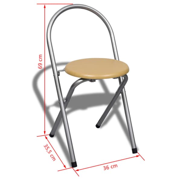 Fällbart frukost bar set med 2 stolar