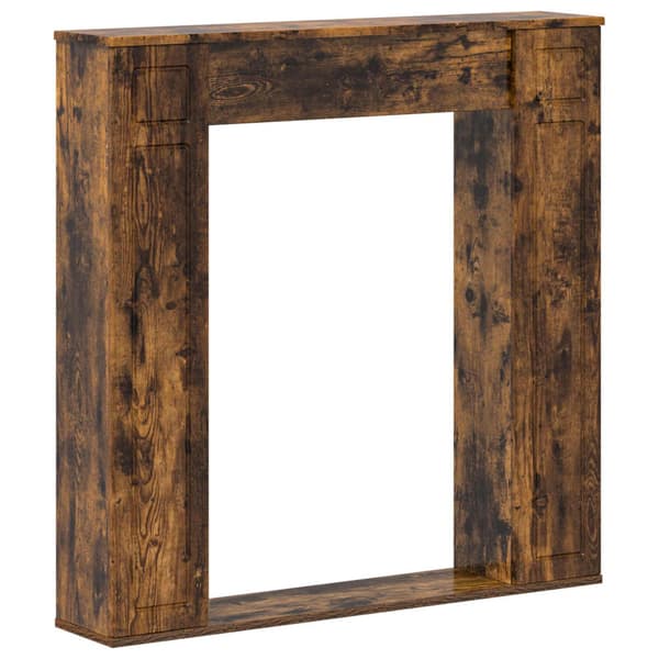 Eldstadsram Rökt ek 100 x 20 x 100 cm Konstruerat trä