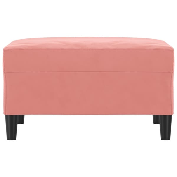 Fotpall Rosa 70x55x41 cm sammet