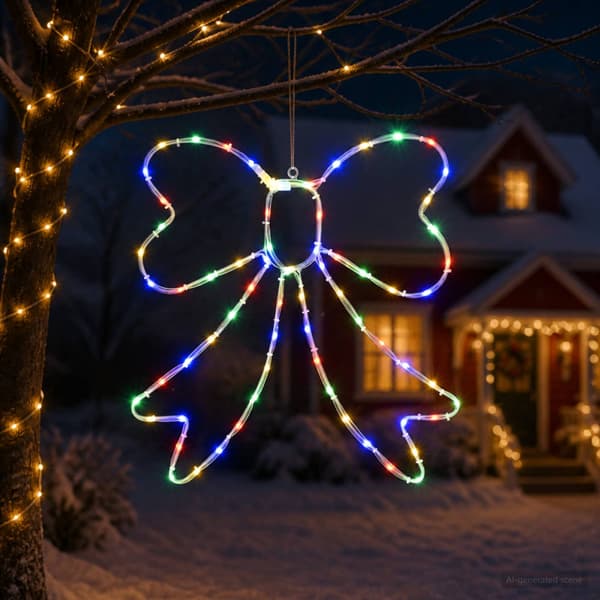 LED-ljusslang rosett LOVIISA 70 LED-lampor Mångfärgad