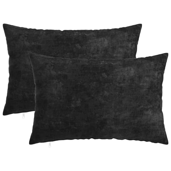 Kudde 2 st HEERLEN Antracit 40 x 60 cm Chenilletyg