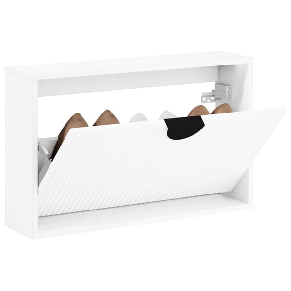 Skoskåp VENRAY 70 x 17 x 43 cm Konstruerat trä Vit