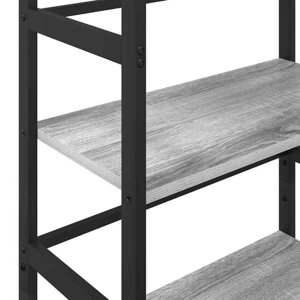 Hyllsystem Grå Sonoma 60 x 29,5 x 115 cm Konstruerat trä