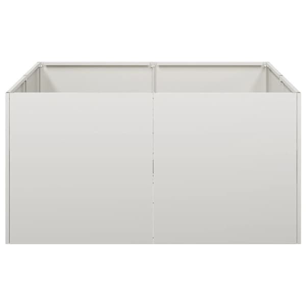 Planteringskärl 80x80x40 cm rostfritt stål