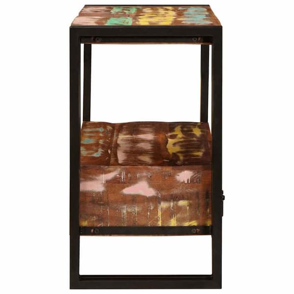 Sminkskåp Flerfärgsdesign 71 x 33 x 58 cm Solid återvunnen trä