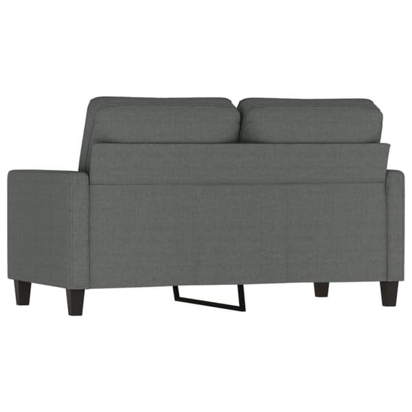 Soffa 2-sits mörkgrå 120 cm tyg