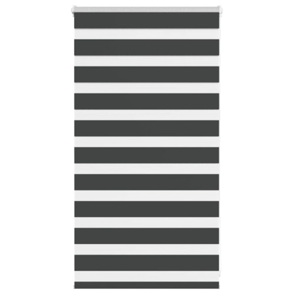 Rullgardin zebra svart 75x100 cm tyg bredd 70,9 cm polyester