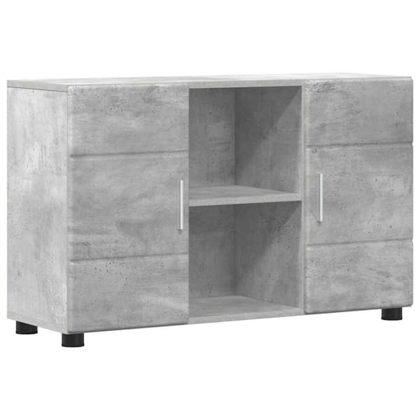 Sideboard FLORIN 88,5 x 30,5 x 55,5 cm Betonggrå