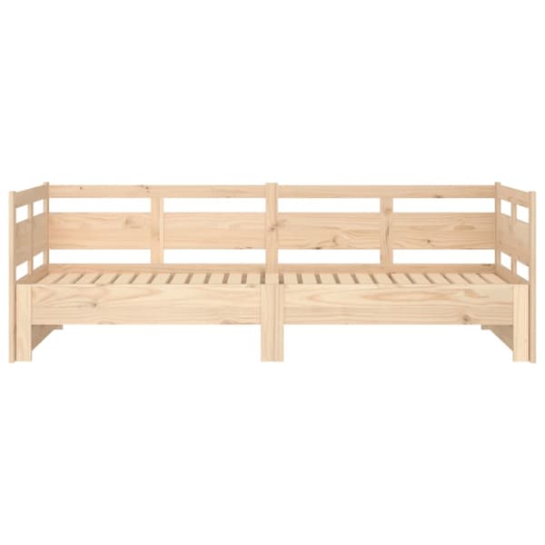 Bäddsoffa massiv furu 2x(80x200) cm