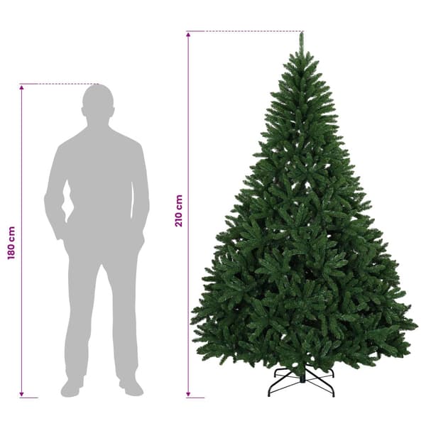 Plast Hingad Julgran 210 cm 300 LED-lampor Varmvit