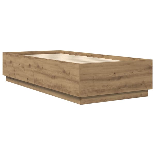 Sängram Artisan-ek 80 x 200 cm Konstruerat trä