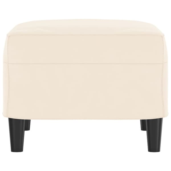 Bänk gräddvit 70x35x41 cm sammet