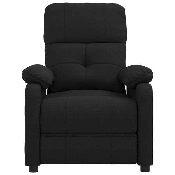 Massagefåtölj svart tyg
