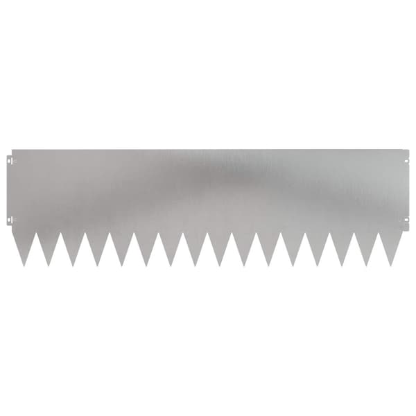 Kant för gräsmatta 20 pcs 103 x 30 cm Stål Silver