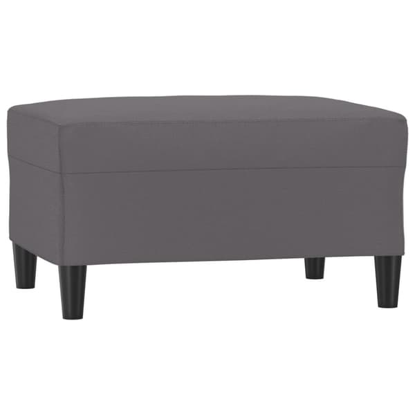 Fotpall grå 70x55x41 cm konstläder