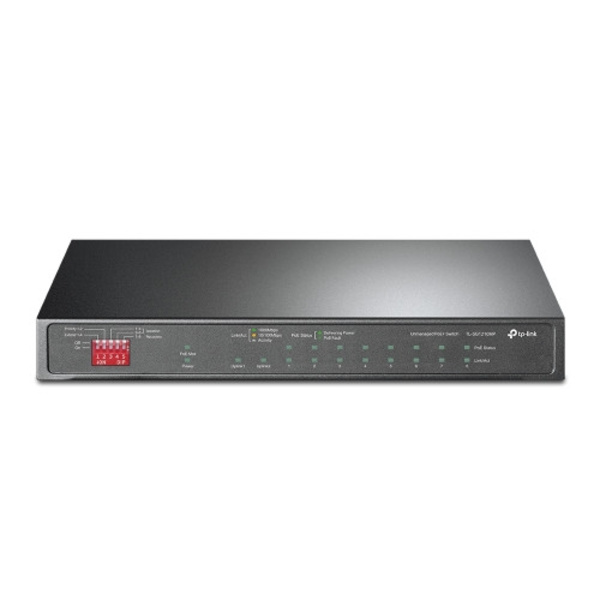 TP-Link TL-SG1210MP V2 - switch - 10 portar - ohanterad Svart