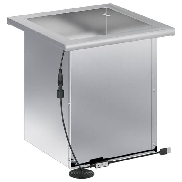 Odlingslåda med LED 2 st Silver 30 x 30 x 30 cm