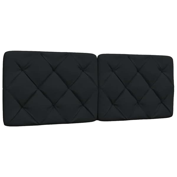 Headboard Cushion Black 120 cm Fabric