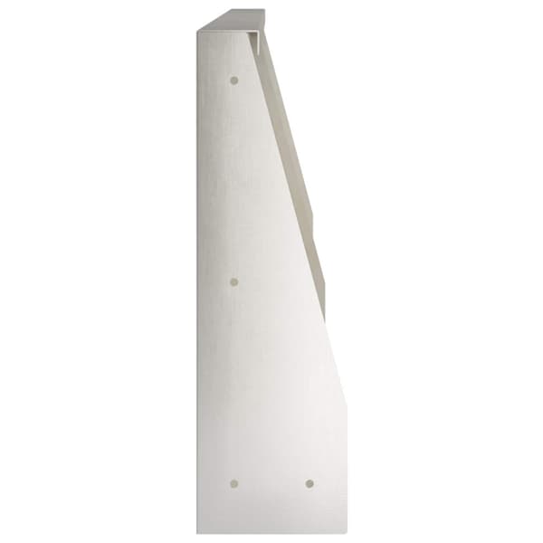 Stödvägg 4 st 80 x 12 x 50 cm Rostfritt stål Silver