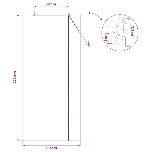 Rullgardin Brun 110 x 220 cm Bambu