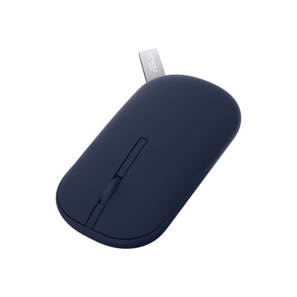ASUS MD100 - mus - 2.4 GHz, Bluetooth 5.0 LE - mild blå