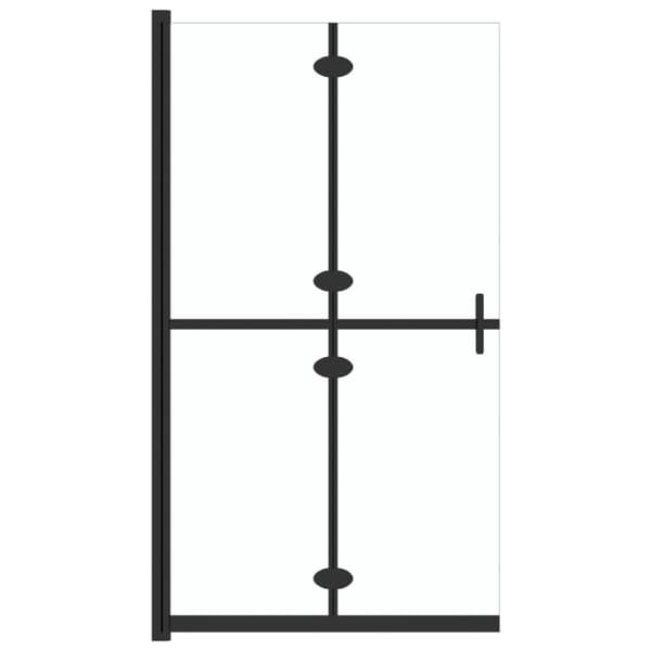 Hopfällbar duschvägg med klart ESG-glas 90x190 cm
