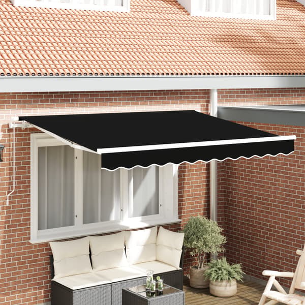 Markisväv Svart 3,5 x 2,5 m Polyester