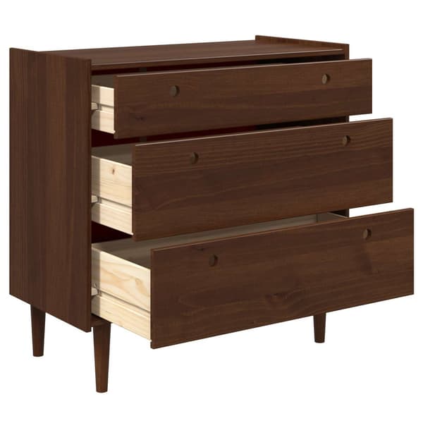 Kommode BILBAO Mörk karamell 90 x 45 x 89 cm