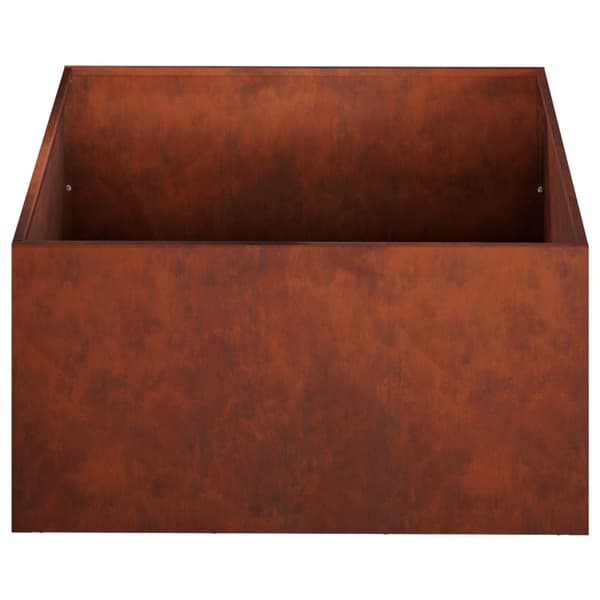 Trädgårdsplanterare 2 st Rostig 40 x 40 x 30 cm
