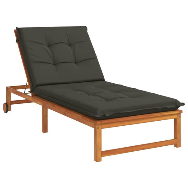 Solstol Kudde GEMERT 100% Polyester Antracit 190 x 80 x 9 cm