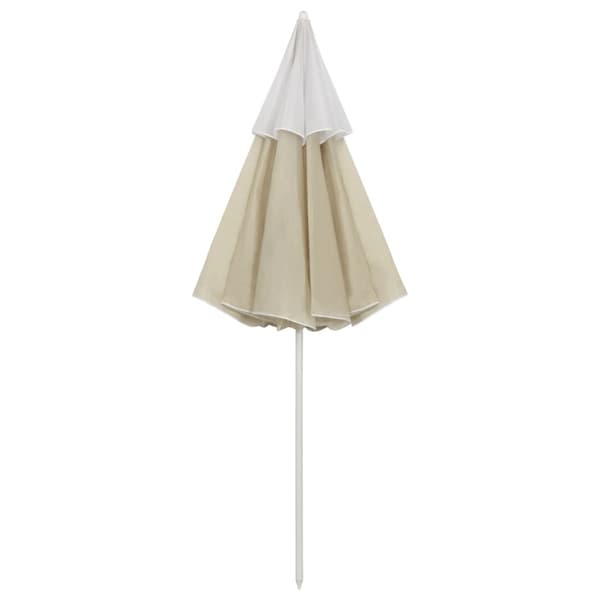Strandparasoll sandgul 300 cm