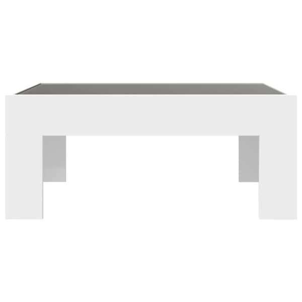 Soffbord med Infinity LEDs vit 70x50x30 cm