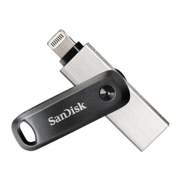 SanDisk iXpand Go - USB flash-enhet - 128 GB Grå, Silver