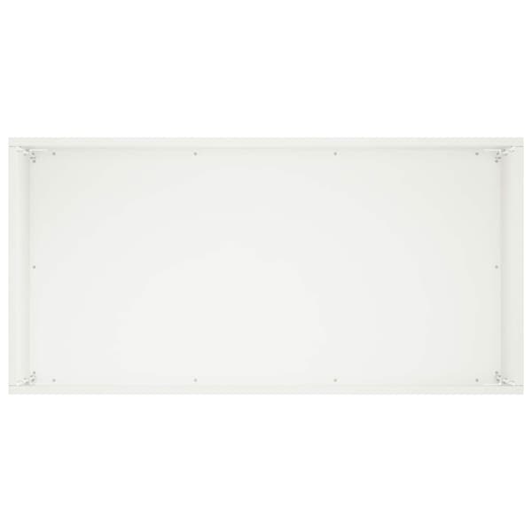 Trädgårdsplanterare Vit 60 x 30 x 40 cm Kallvalsat stål