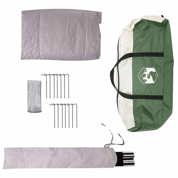3 person Grön 185T Polyester med PU-beläggning