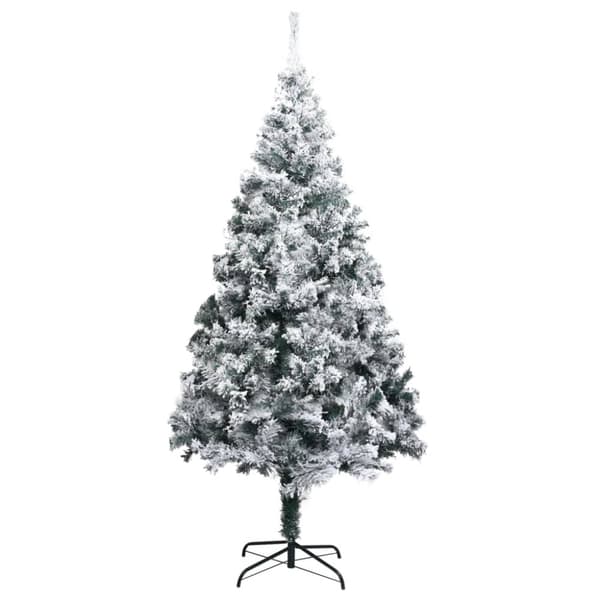 Plastgran med snö grön 210 cm PVC