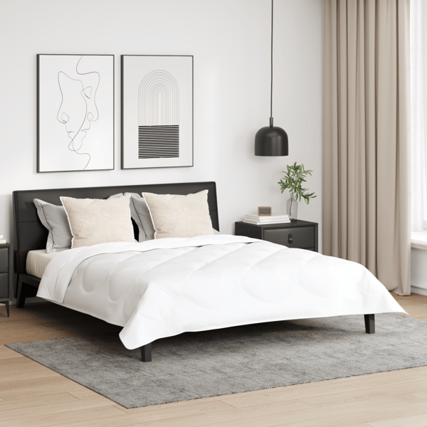 Kudde med kudde 2 pcs Vit 61 x 41 x 20 cm Bomull och Polyester