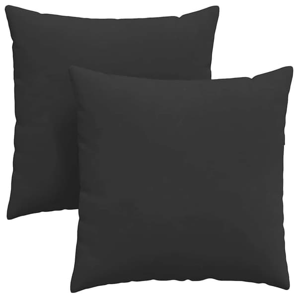 Sofakuddar 2 pcs Svart 60 x 60 cm tyg