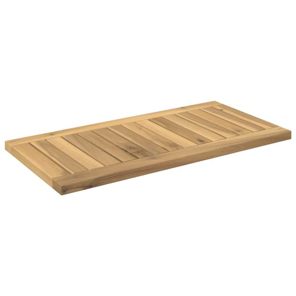 Bordsskiva 60,5 x 30 x 2 cm Rektangulär Massivt Akaciaträ Vit