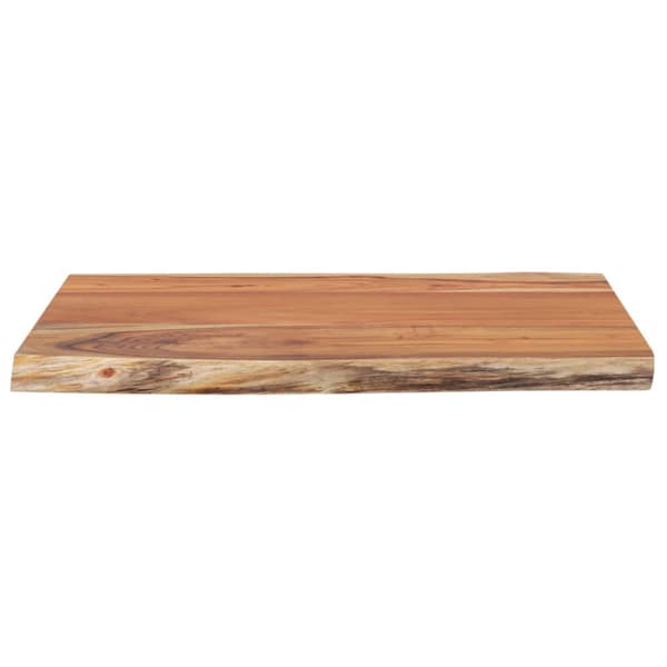 Bordsskiva 70x60x2,5 cm rektangulär massiv akacia rustik kant