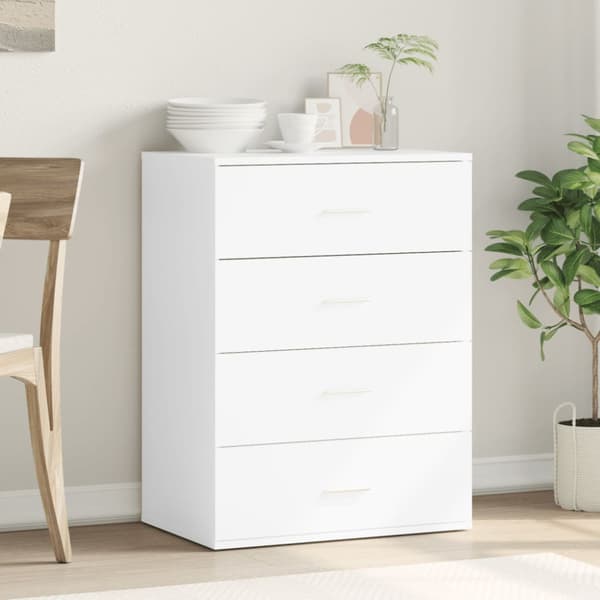 Skänk vit 60x39x80 cm konstruerat trä