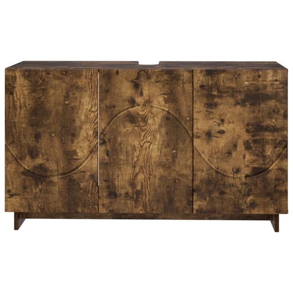 Badrumsskåp Rökt ek 101 x 41 x 58 cm Konstruerat trä