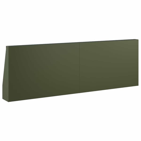 Stödvägg 2 st 60 x 12 x 30 cm Stål Olivgrön