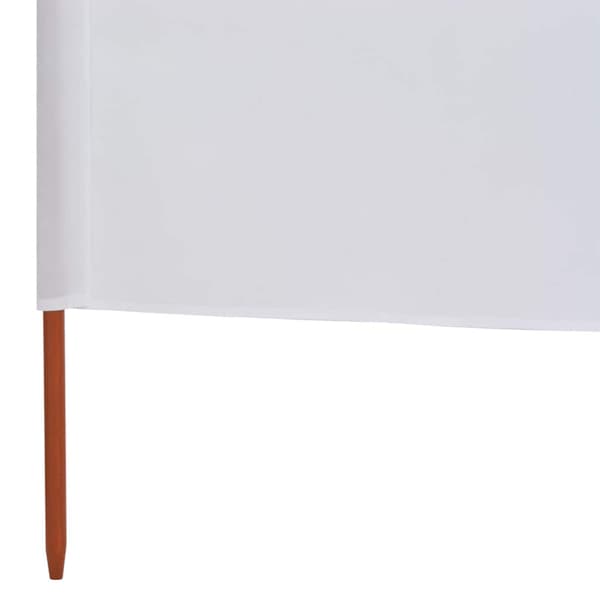 Vindskydd 5 paneler tyg 600x160 cm sandvit