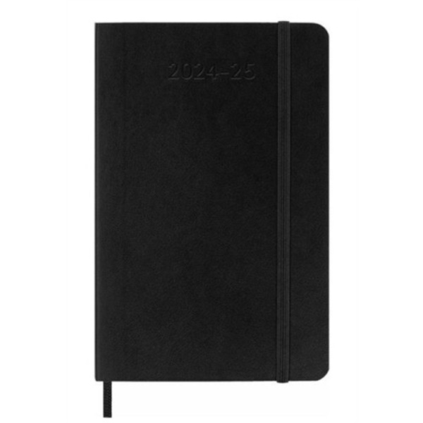 Moleskine 2025 18-Month Weekly Pocket Softcover Notebook: Black
