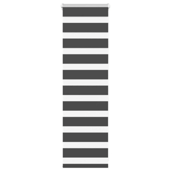 Rullgardin zebra svart 55x100 cm tyg bredd 50,9 cm polyester