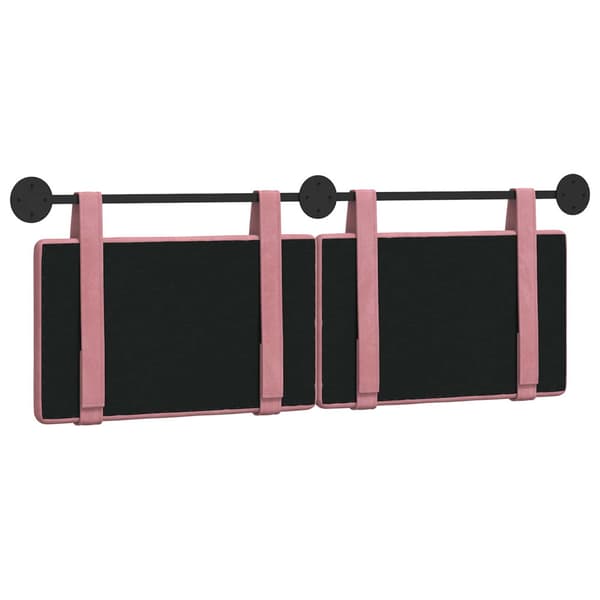 Hängande Huvudgavel Rosa Sammet